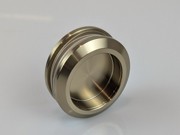 Sliding Door Finger Pull Knob - Brushed Champagne